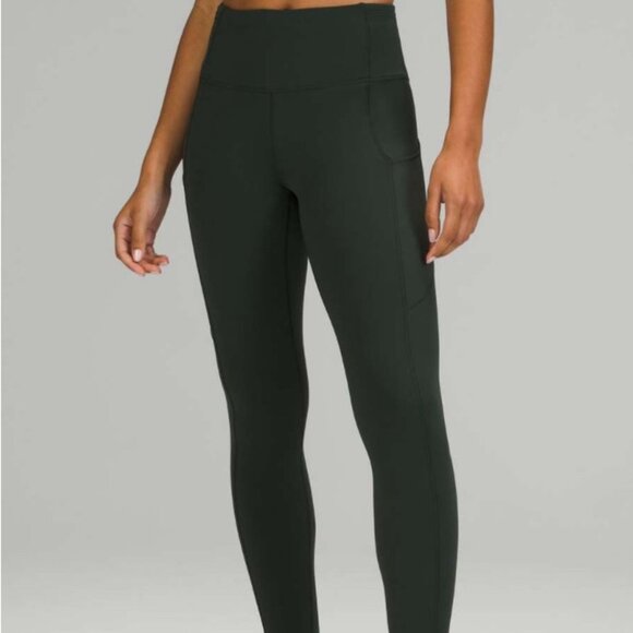 NWT Lululemon Fast Free HR Tight 28 Brushed rainforest Green 4 RARE - Picture 1 of 4